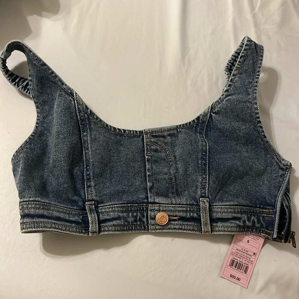 Wild Fable Denim Crop Top